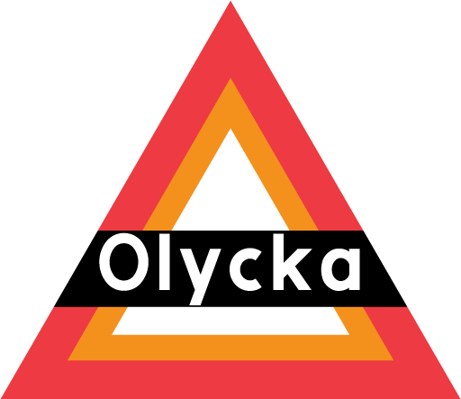 Skylt för olycka